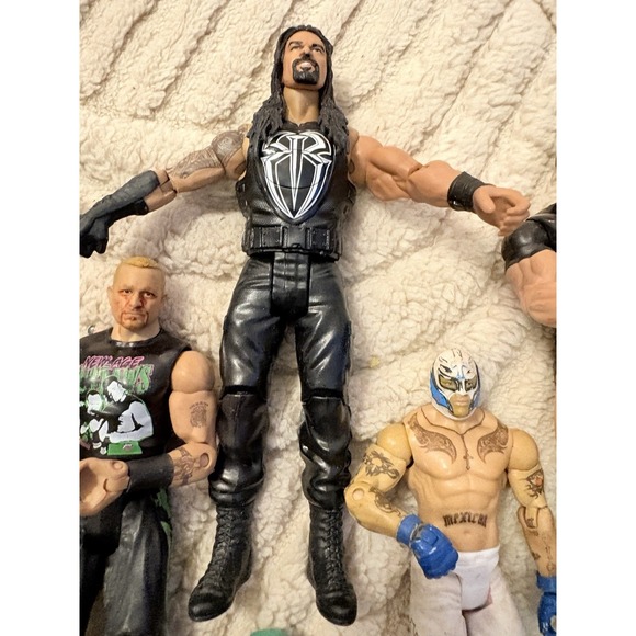 WWE Wrestling Action Figure Collection Lot Articulated Multicolor Plastic - Picture 9 of 14